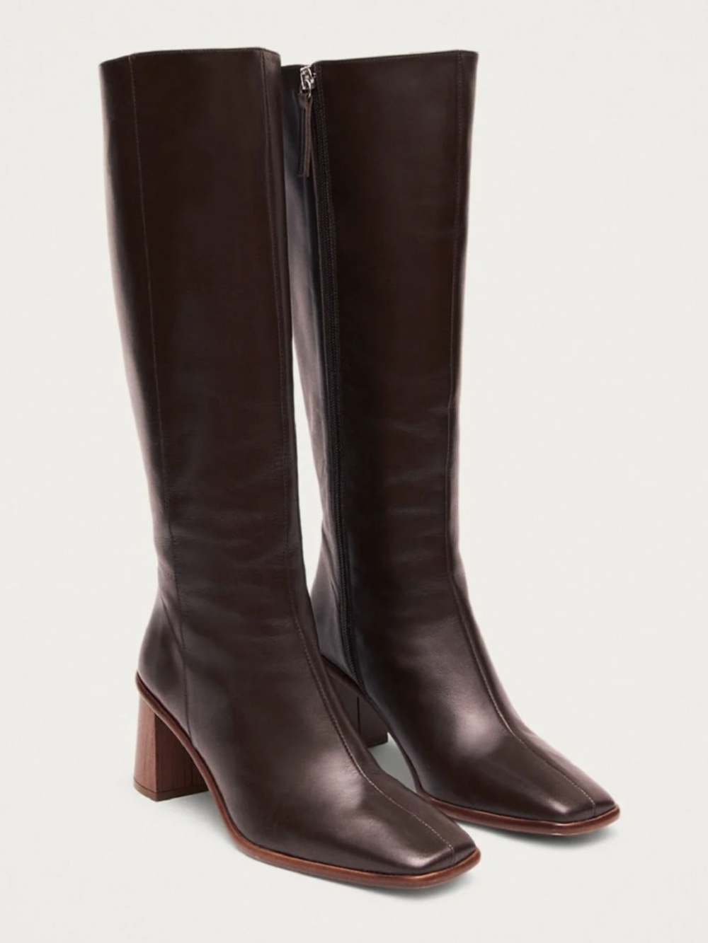 NWT Alohas EAST COFFEE BROWN LEATHER BOOTS size 37